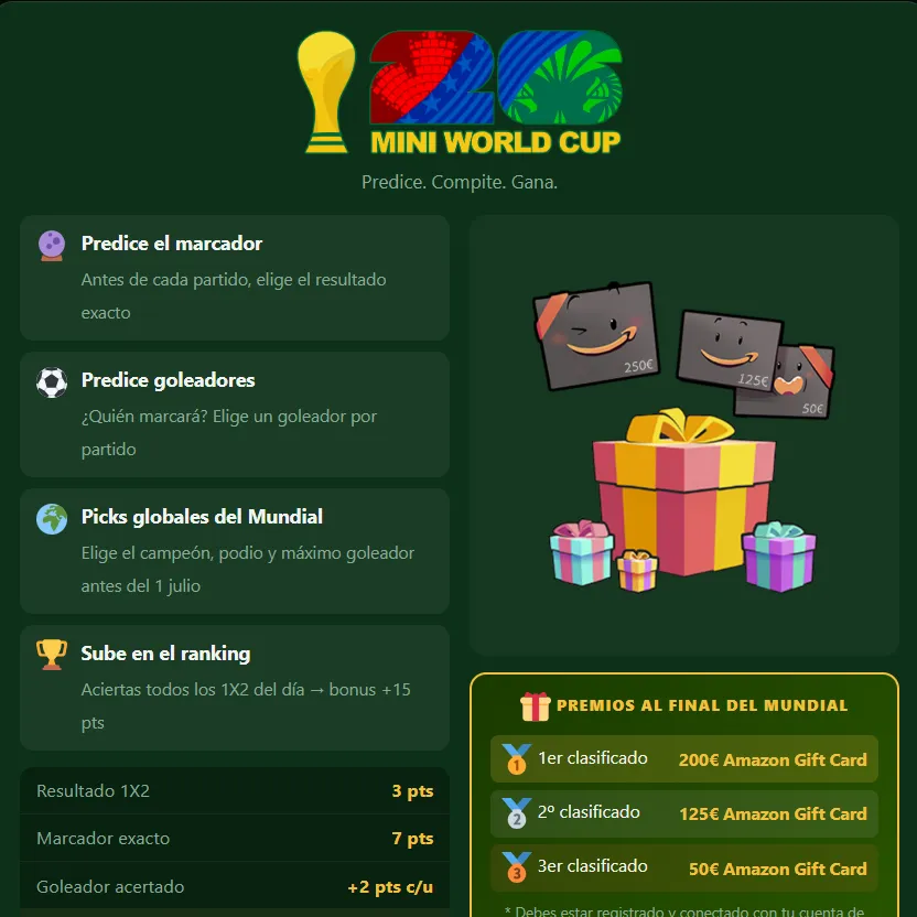 PLay Mini World Cup 2026 now!